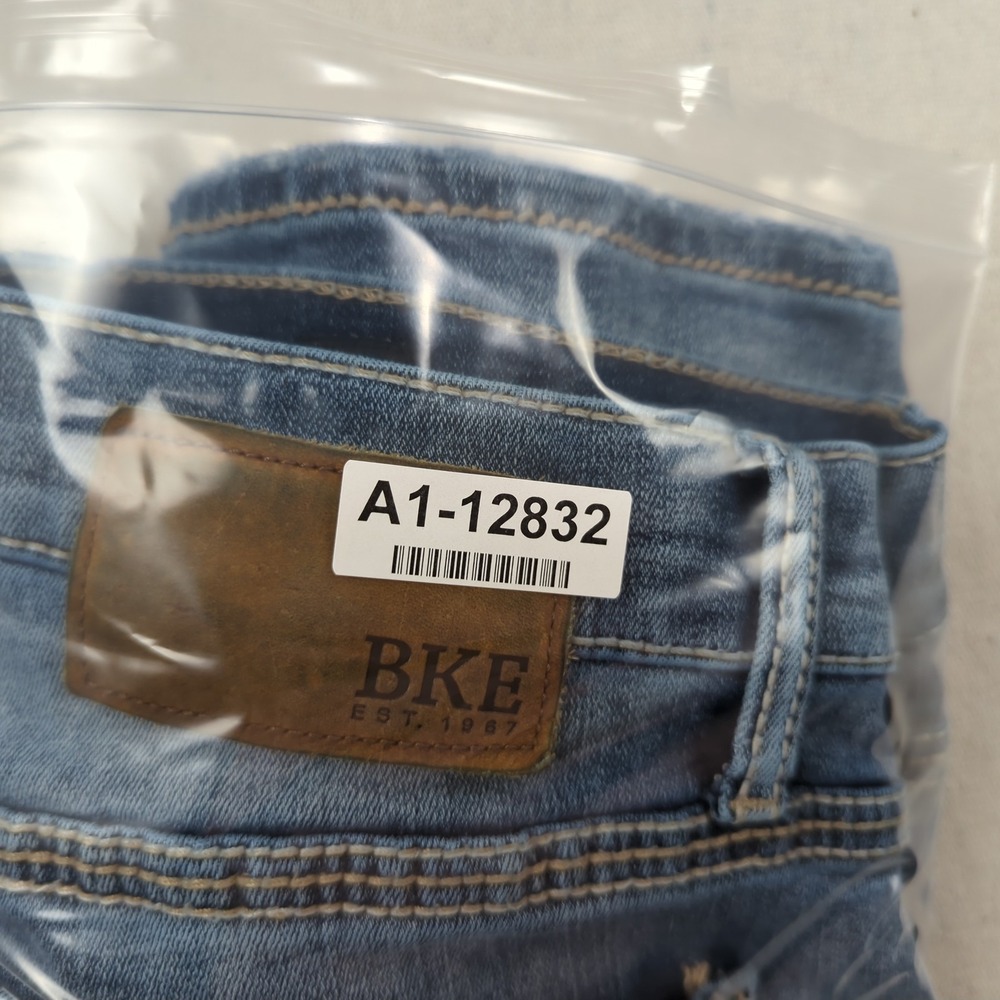 Bke Jeans Mens 34x34 Blue Jake Straight Faded Stretch Casual Preppy - Picture 15 of 15